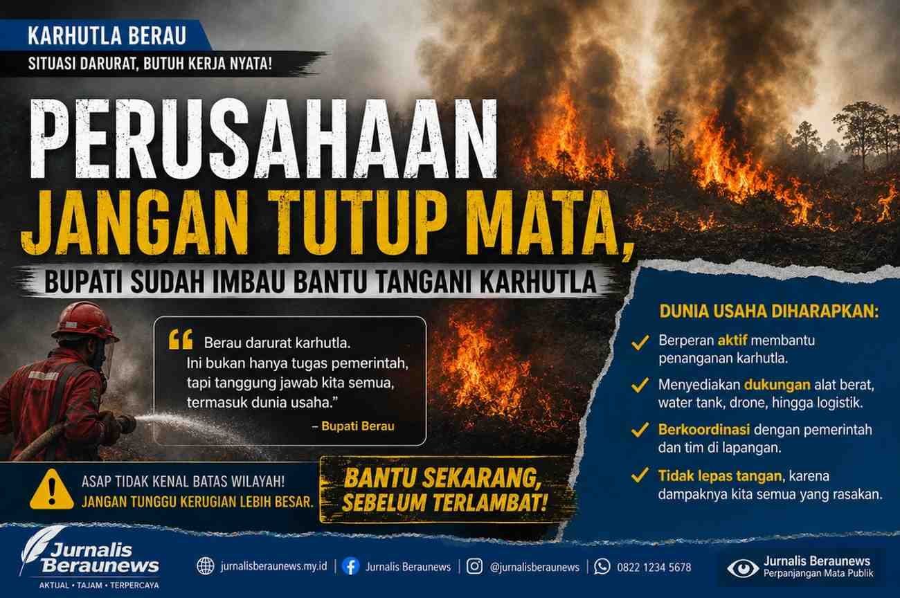 Perusahaan Jangan Tutup Mata, Bupati Sudah Imbau Bantu Tangani Karhutla